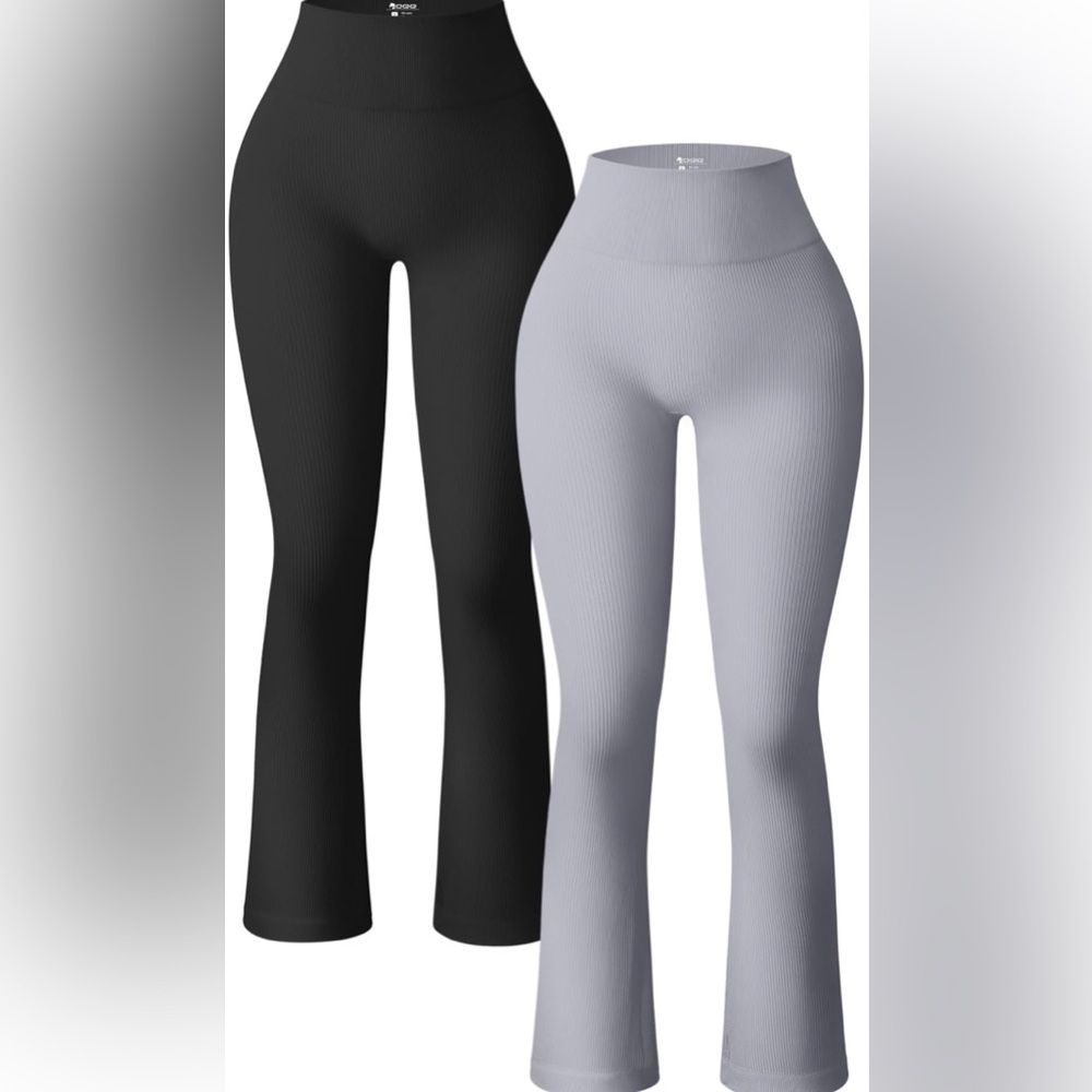 Amazon Essentials Black and Gray Leggings